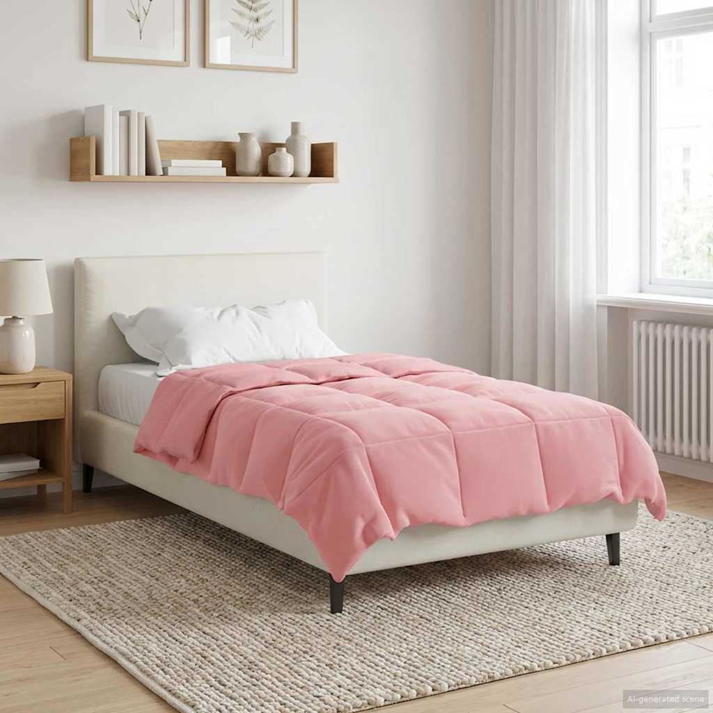 Duvet Invernale 140 x 220 cm Inverno Rosa Traspirante
