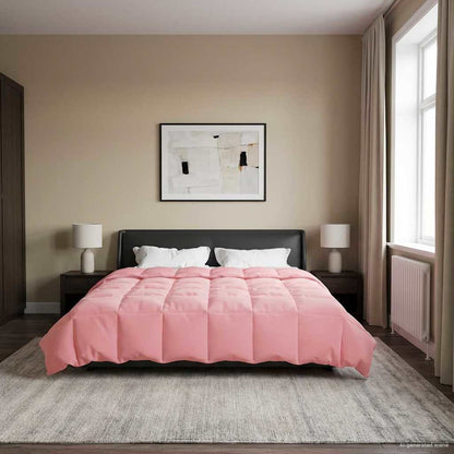 Duvet Invernale 200 x 220 cm Inverno Rosa Traspirante