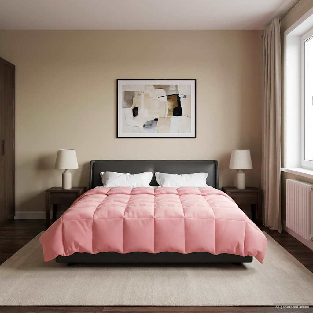Duvet Invernale 220 x 240 cm Inverno Rosa Traspirante