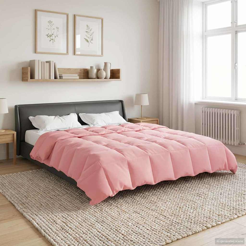 Duvet Invernale 220 x 260 cm Inverno Rosa Traspirante