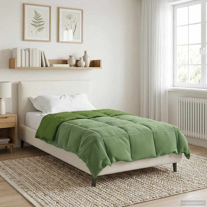 Duvet Invernale 140 x 200 cm Inverno Verde Traspirante