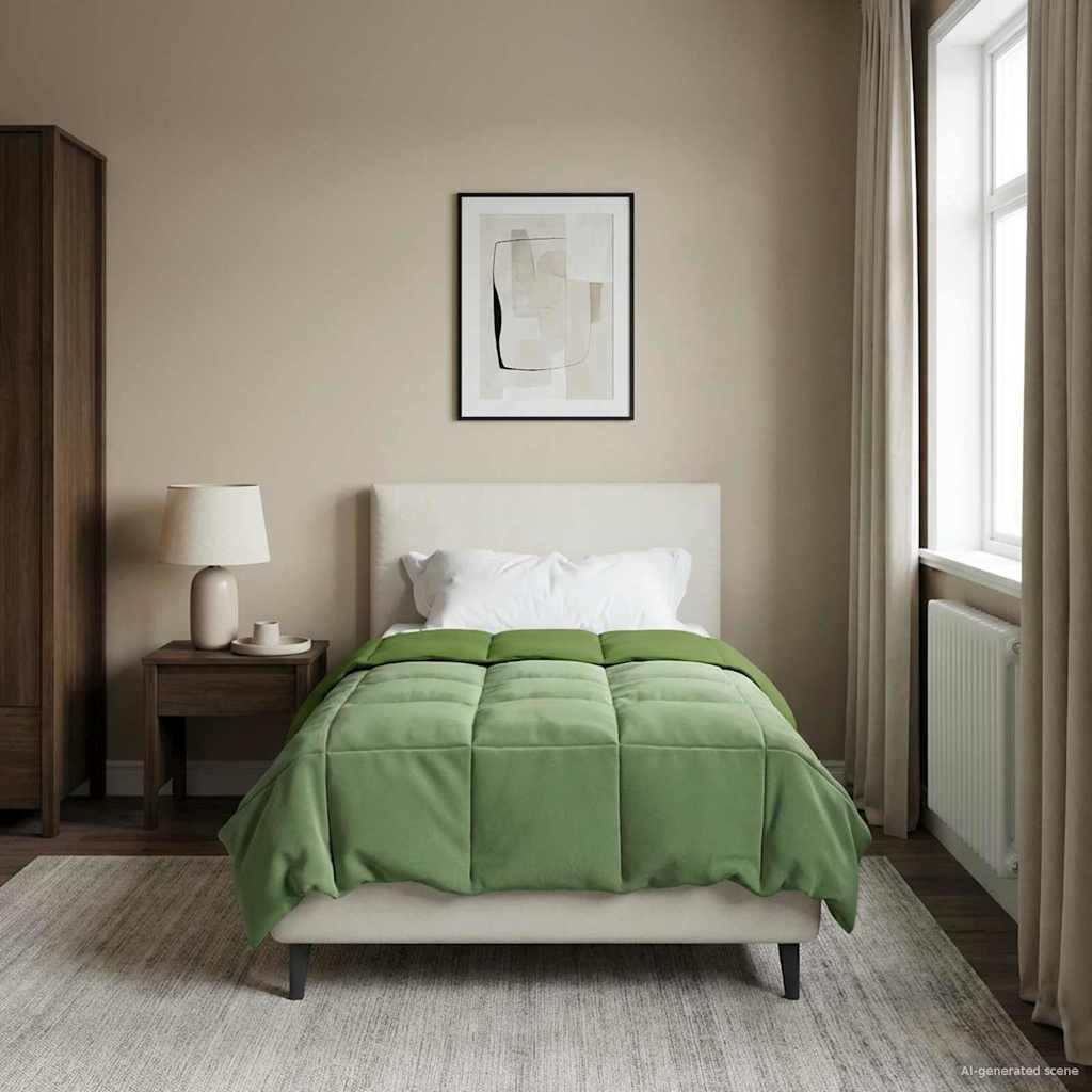 Duvet Invernale 140 x 200 cm Inverno Verde Traspirante
