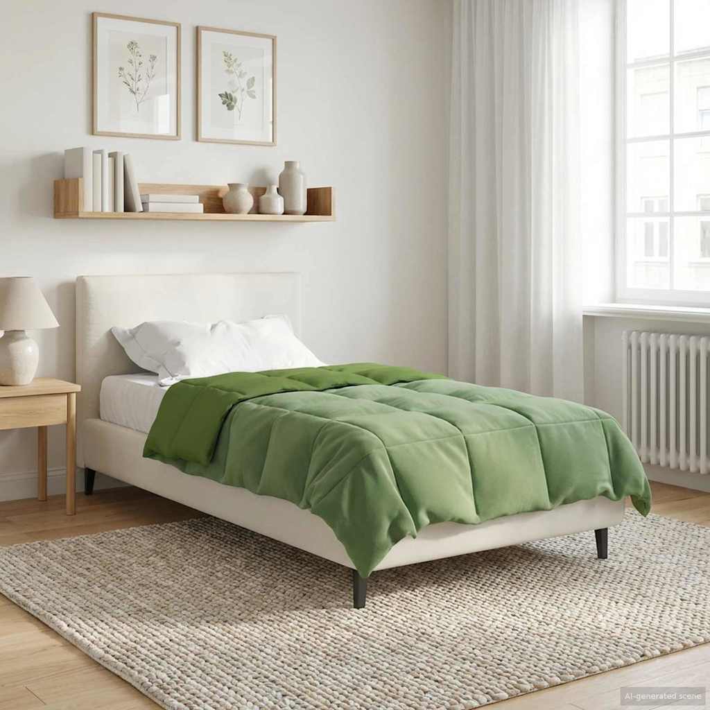 Duvet Invernale 155 x 200 cm Inverno Verde Traspirante