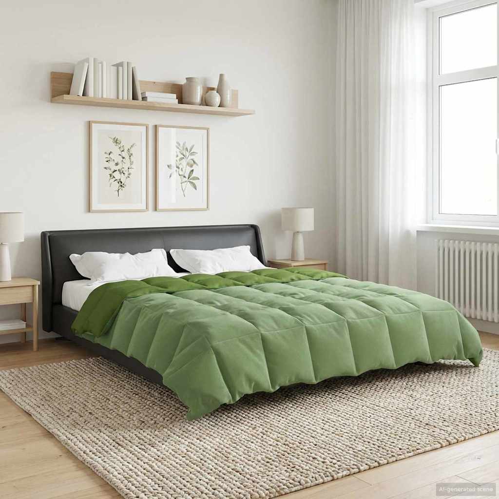 Duvet Invernale 200 x 200 cm Inverno Verde Traspirante
