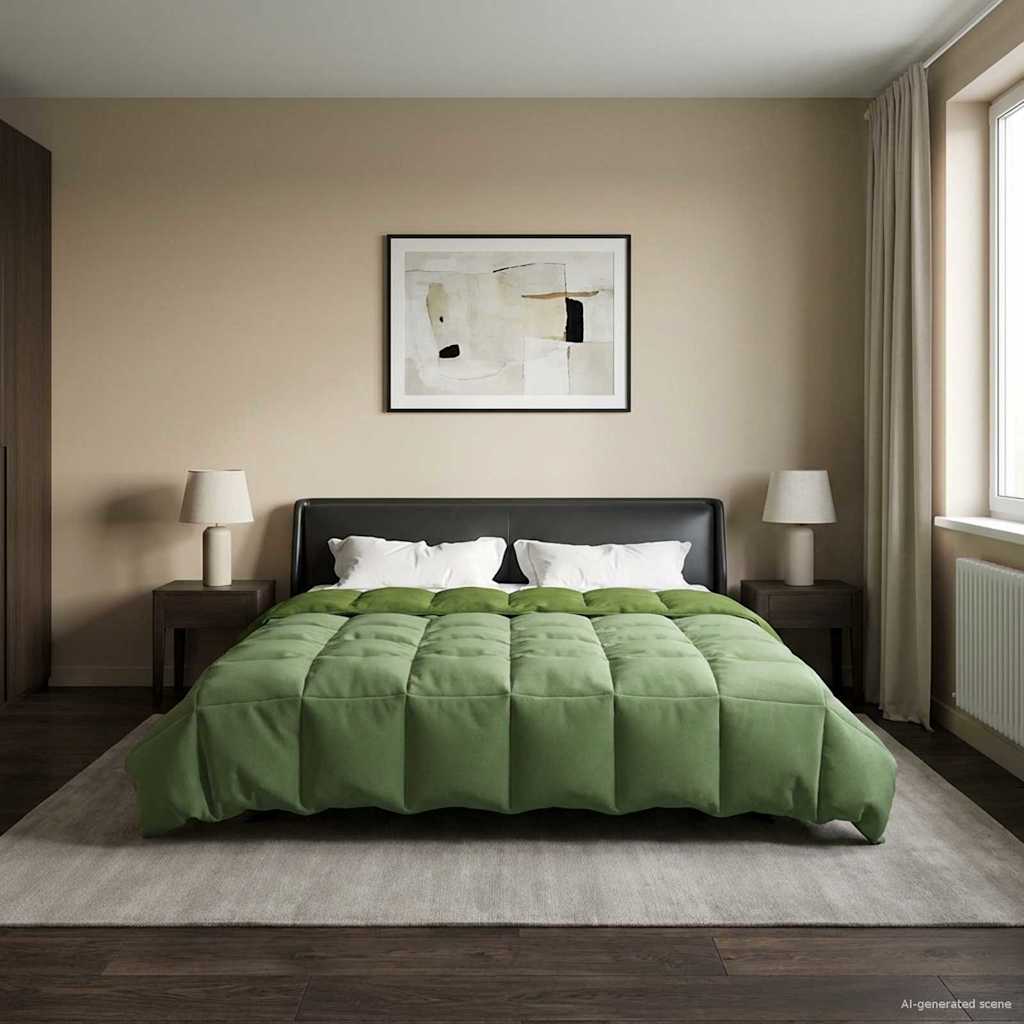 Duvet Invernale 200 x 200 cm Inverno Verde Traspirante