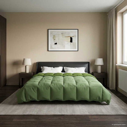 Duvet Invernale 200 x 200 cm Inverno Verde Traspirante