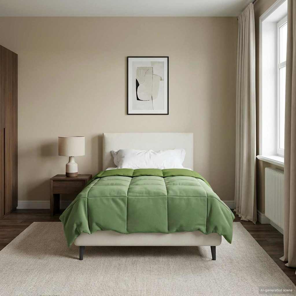 Duvet Invernale 135 x 200 cm Inverno Verde Traspirante