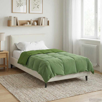 Duvet Invernale 140 x 220 cm Inverno Verde Traspirante
