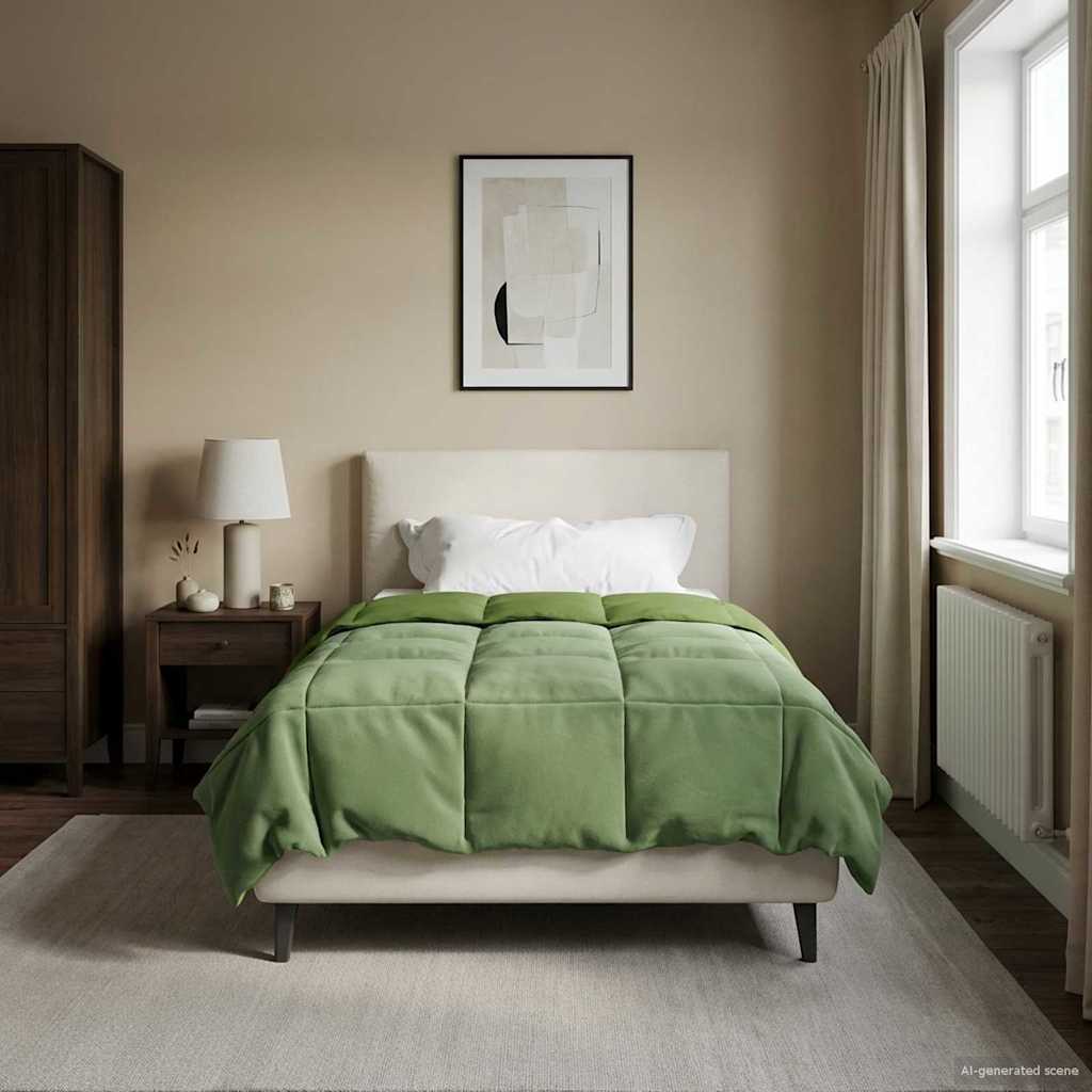 Duvet Invernale 155 x 220 cm Inverno Verde Traspirante