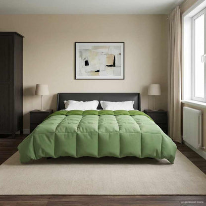 Duvet Invernale 200 x 220 cm Inverno Verde Traspirante