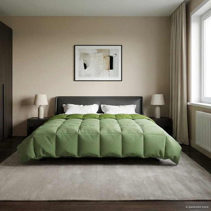 Duvet Invernale 220 x 260 cm Inverno Verde Traspirante