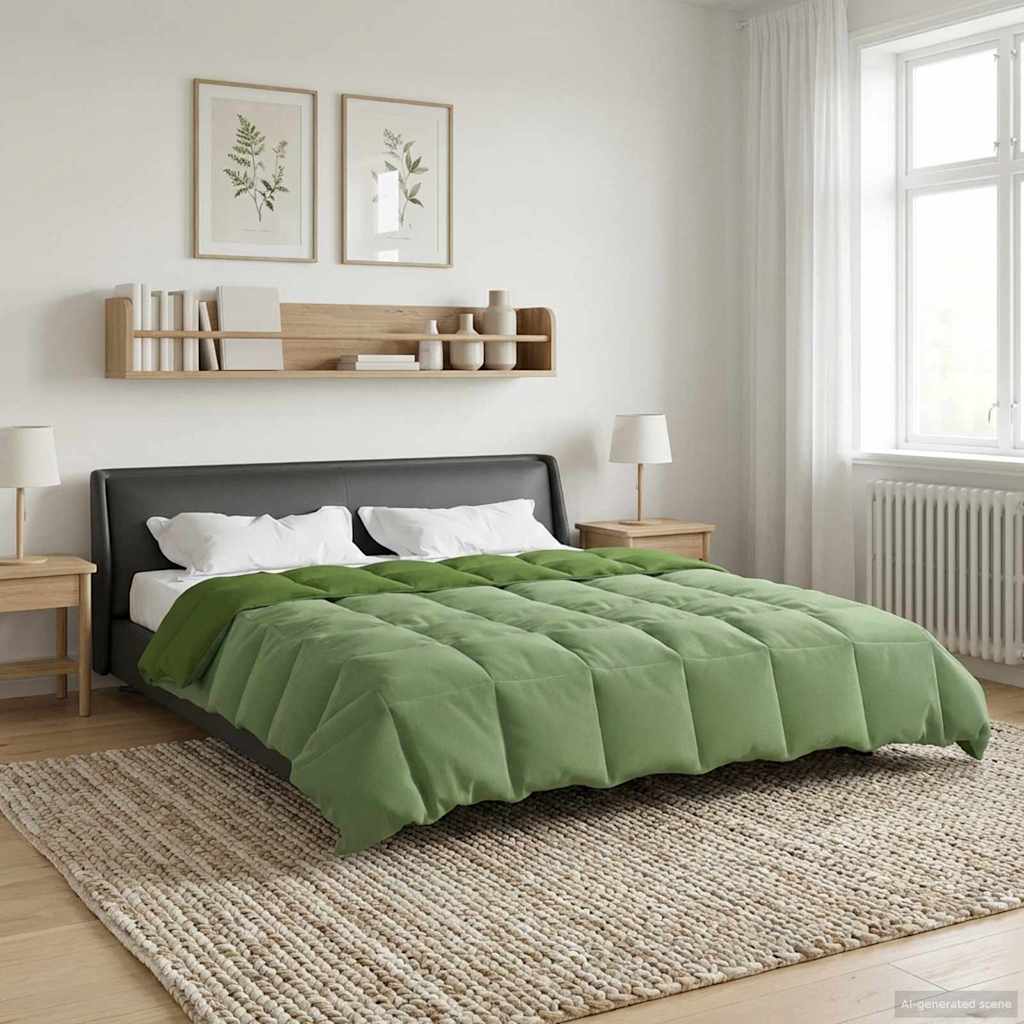 Duvet Invernale 240 x 260 cm Inverno Verde Traspirante