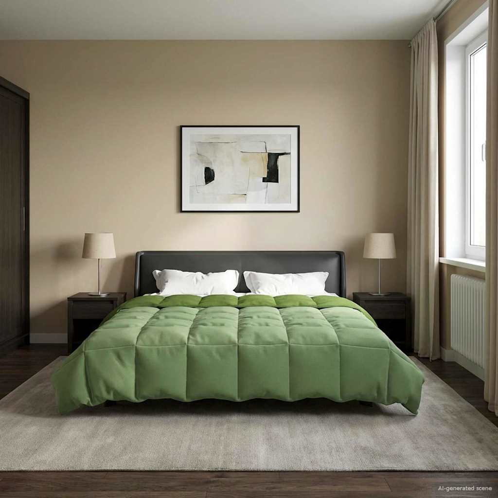 Duvet Invernale 240 x 260 cm Inverno Verde Traspirante