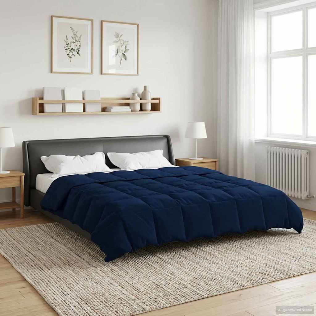 Duvet Invernale 200 x 240 cm Inverno Blu Scuro Traspirante