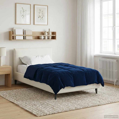 Duvet Invernale 135 x 220 cm Inverno Blu Scuro Traspirante