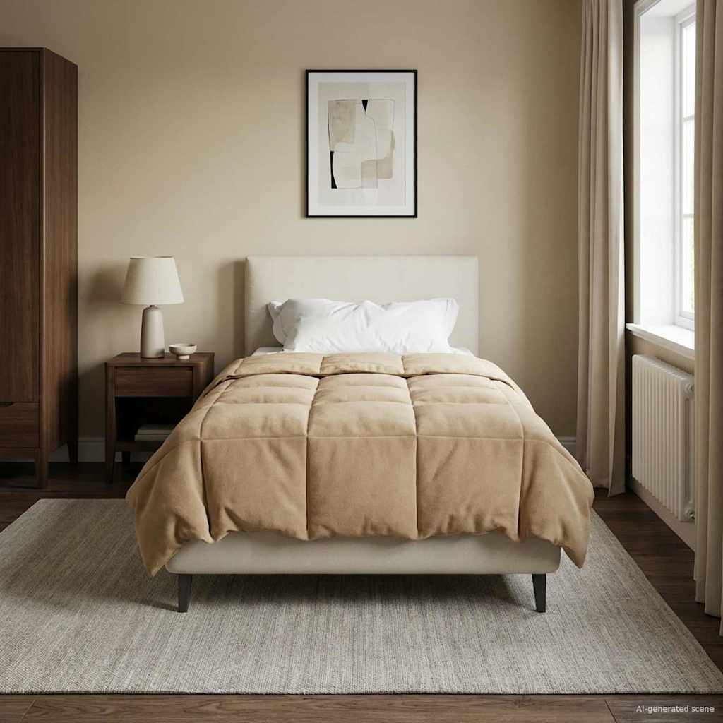 Duvet Invernale 140 x 220 cm Inverno Blu Scuro Traspirante