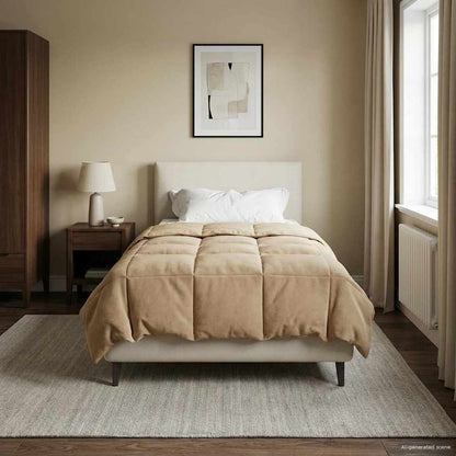 Duvet Invernale 140 x 220 cm Inverno Blu Scuro Traspirante