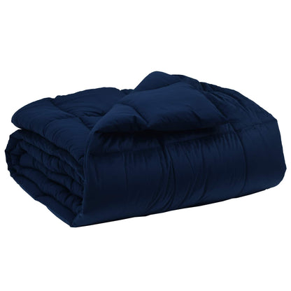 Duvet Invernale 200 x 220 cm Inverno Blu Scuro Traspirante