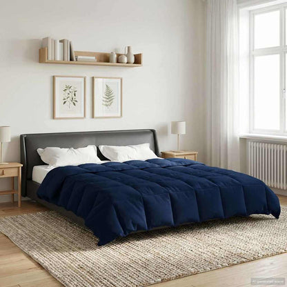 Duvet Invernale 220 x 260 cm Inverno Blu Scuro Traspirante