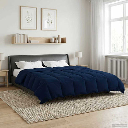 Duvet Invernale 240 x 260 cm Inverno Blu Scuro Traspirante