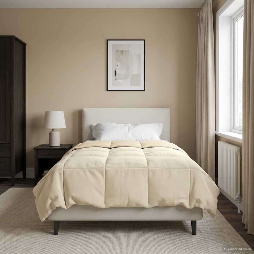 Duvet Invernale 140 x 200 cm Inverno Crema Traspirante