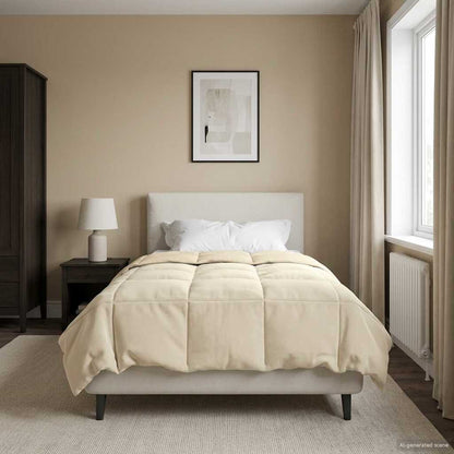 Duvet Invernale 140 x 200 cm Inverno Crema Traspirante