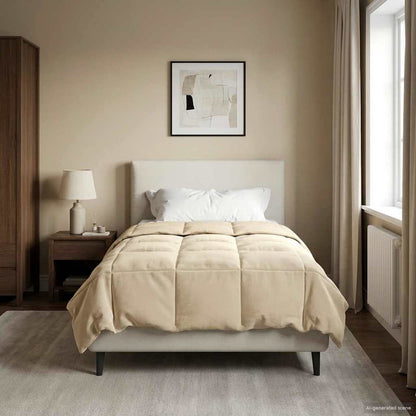 Duvet Invernale 155 x 200 cm Inverno Crema Traspirante