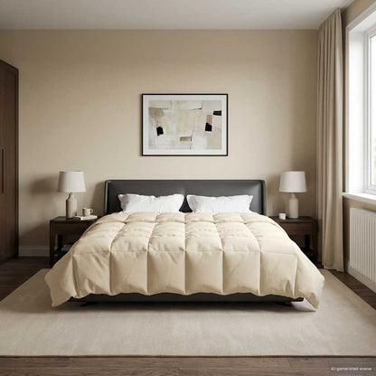 Duvet Invernale 200 x 200 cm Inverno Crema Traspirante