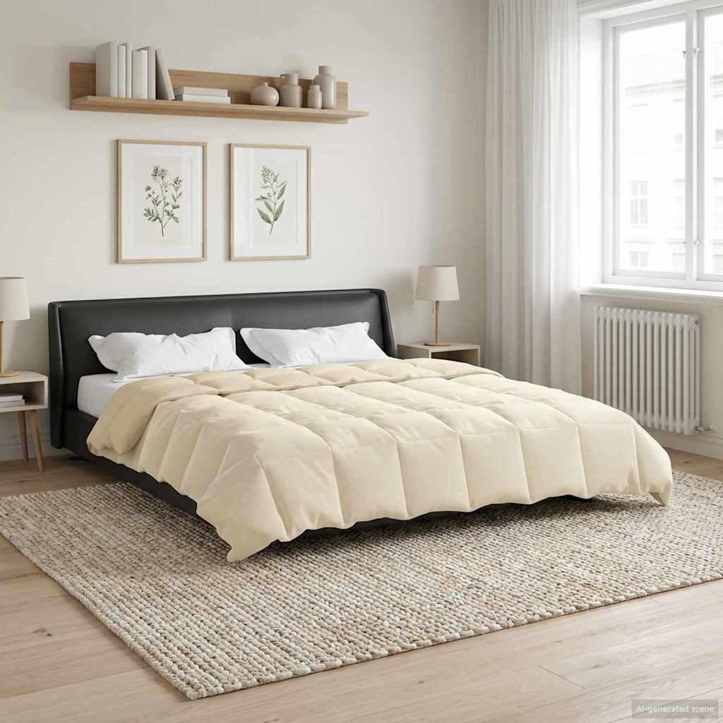 Duvet Invernale 200 x 240 cm Inverno Crema Traspirante