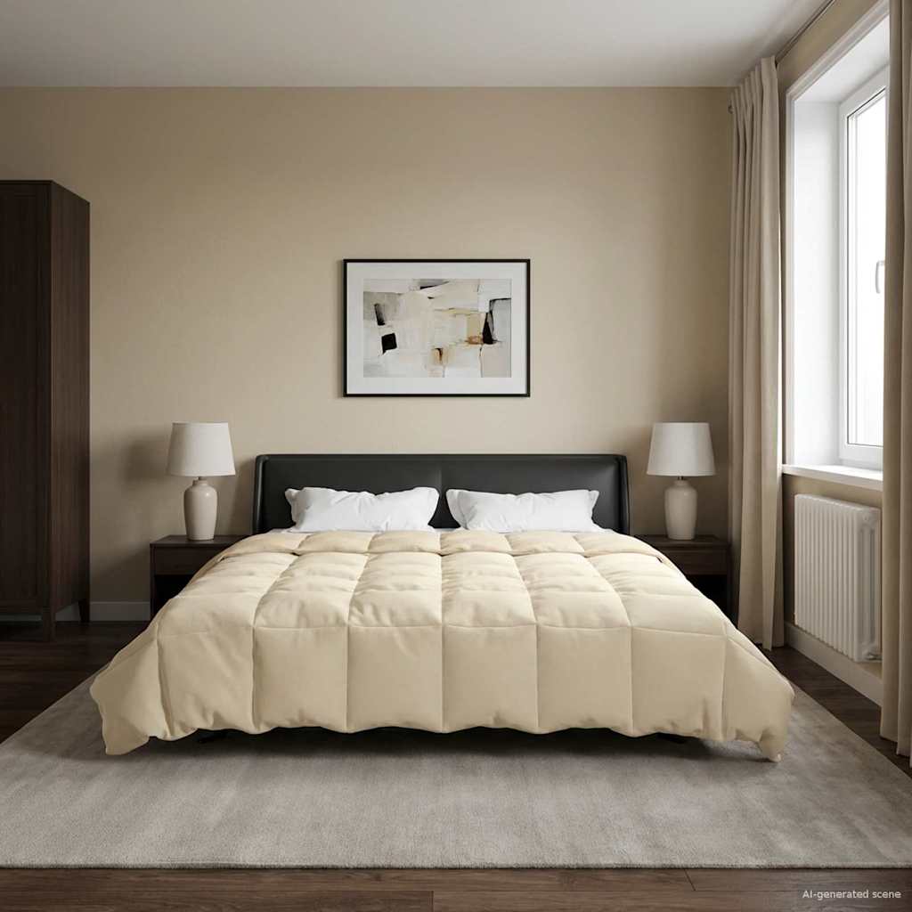 Duvet Invernale 200 x 240 cm Inverno Crema Traspirante