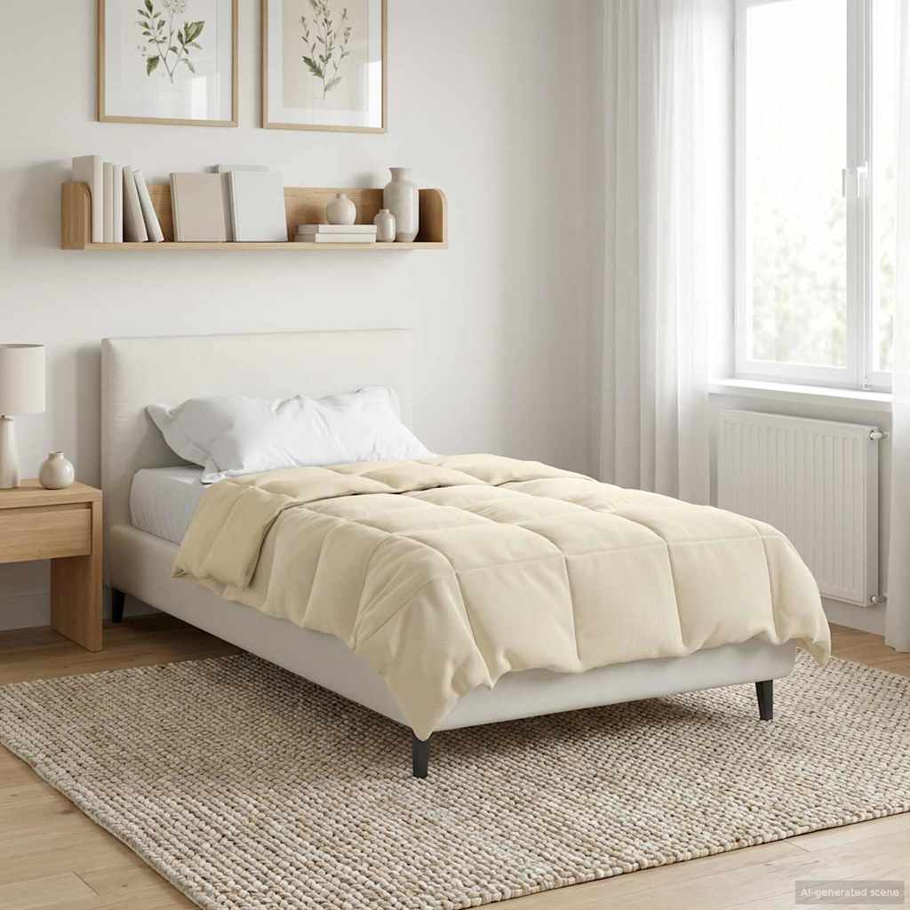 Duvet Invernale 135 x 220 cm Inverno Crema Traspirante