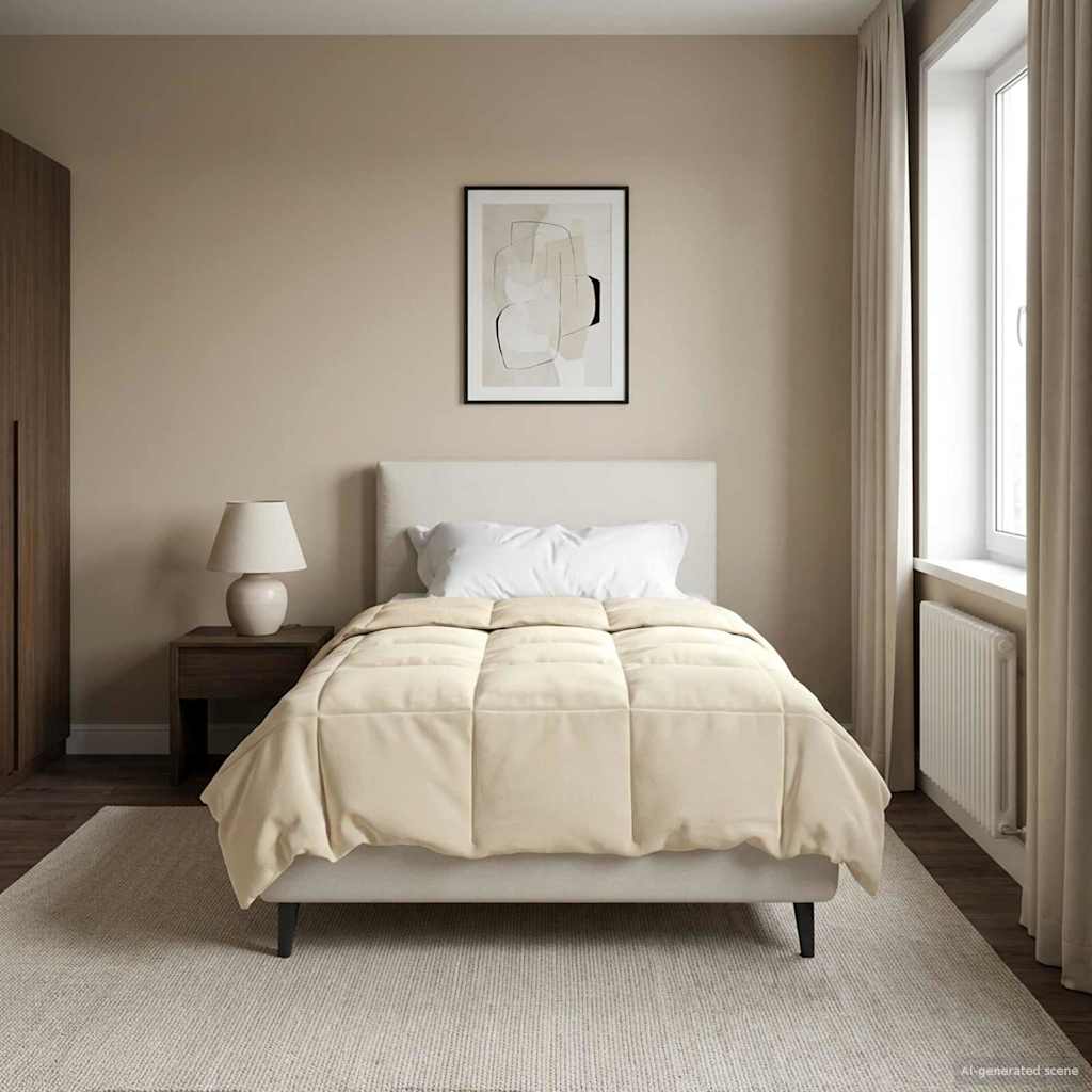 Duvet Invernale 135 x 220 cm Inverno Crema Traspirante