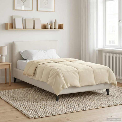 Duvet Invernale 155 x 220 cm Inverno Crema Traspirante