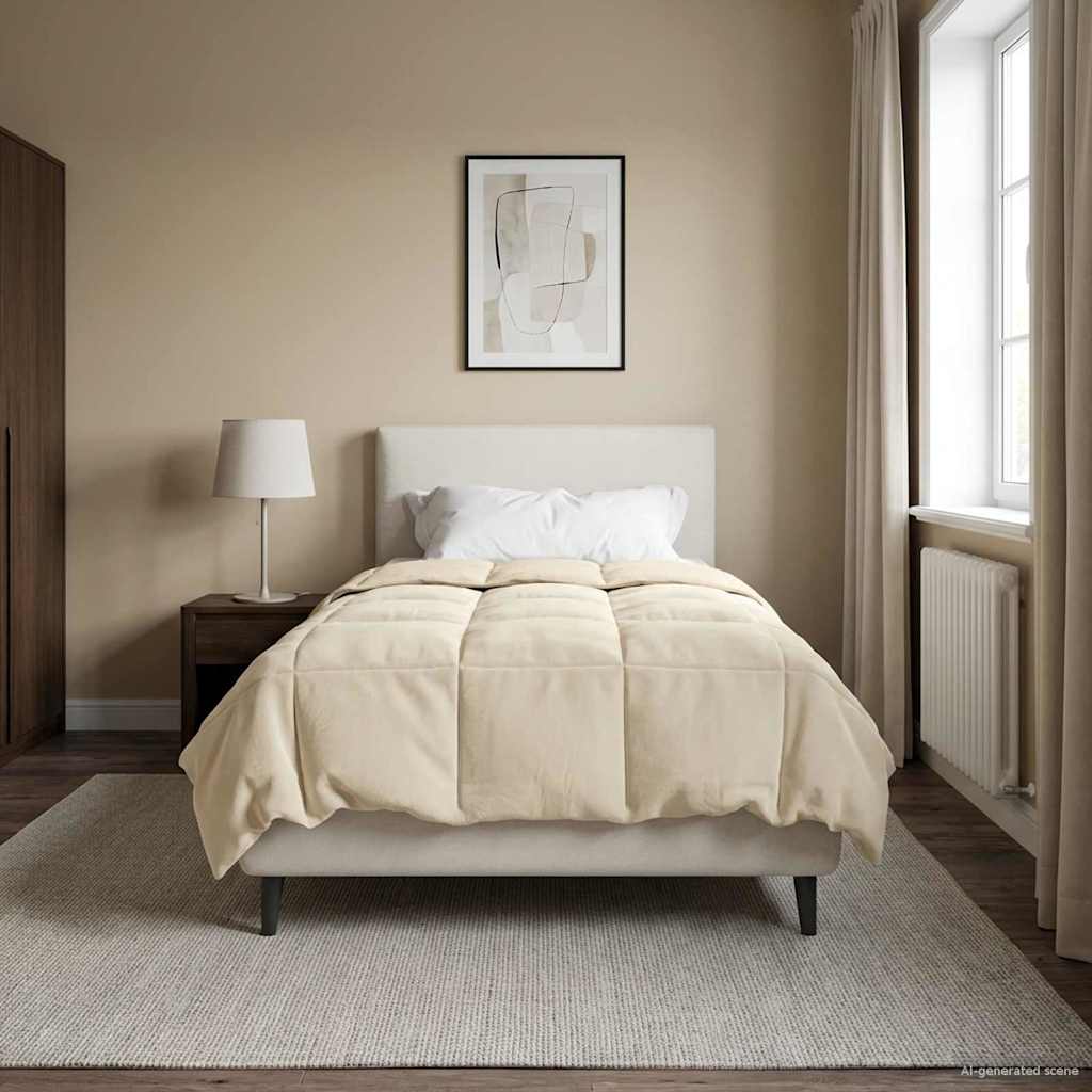 Duvet Invernale 155 x 220 cm Inverno Crema Traspirante
