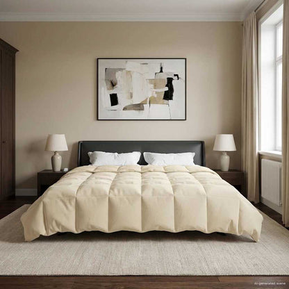 Duvet Invernale 200 x 220 cm Inverno Crema Traspirante