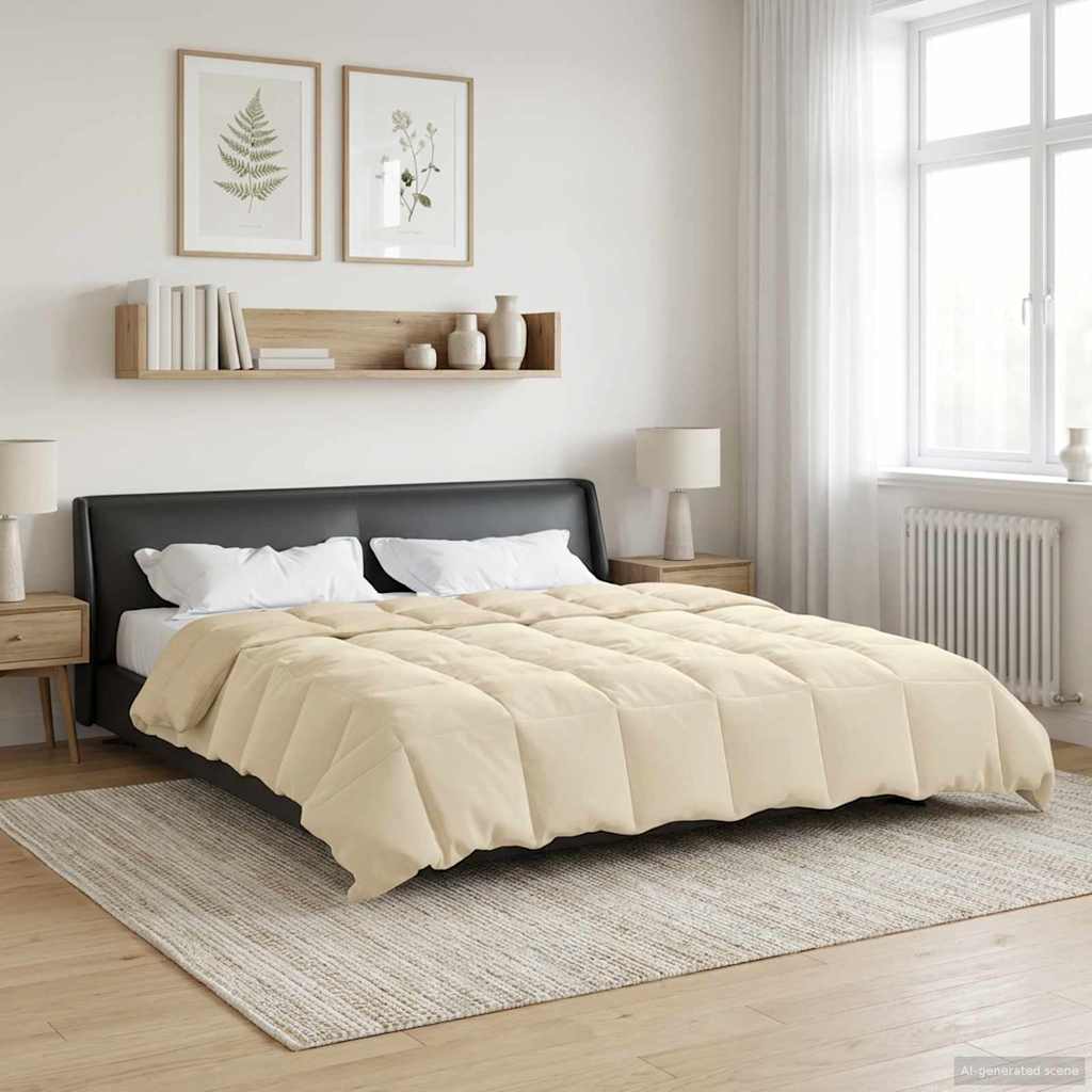 Duvet Invernale 240 x 260 cm Inverno Crema Traspirante