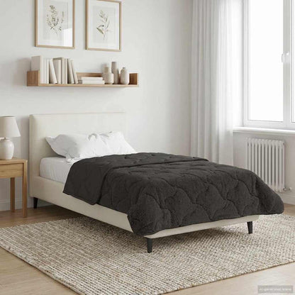 Piumino Letto Estivo 135 x 200 cm Estate Antracite Traspirante