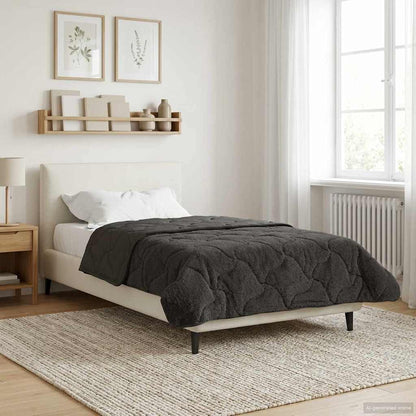 Piumino Letto Estivo 155 x 200 cm Estate Antracite Traspirante