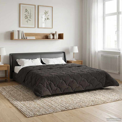 Piumino Letto Estivo 200 x 200 cm Estate Antracite Traspirante