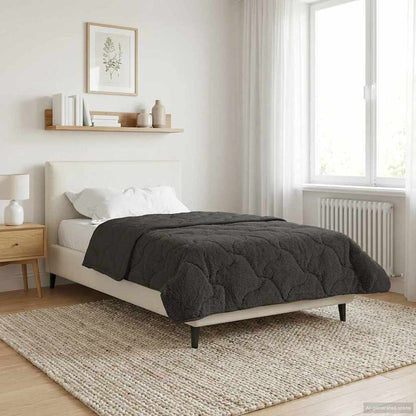 Piumino Letto Estivo 155 x 220 cm Estate Antracite Traspirante