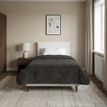 Piumino Letto Estivo 155 x 220 cm Estate Antracite Traspirante