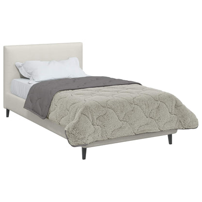 Piumino Letto Estivo 140 x 220 cm Estate Grigio chiaro