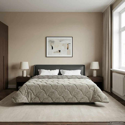Piumino Letto Estivo 200 x 240 cm Estate Grigio chiaro