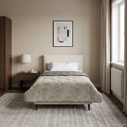 Piumino Letto Estivo 140 x 220 cm Estate Grigio chiaro