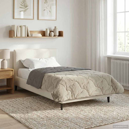 Piumino Letto Estivo 155 x 220 cm Estate Grigio chiaro