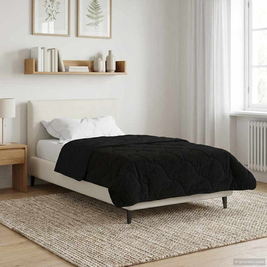 Piumino Letto Estivo 135 x 200 cm Estate Nero Traspirante - homemem39