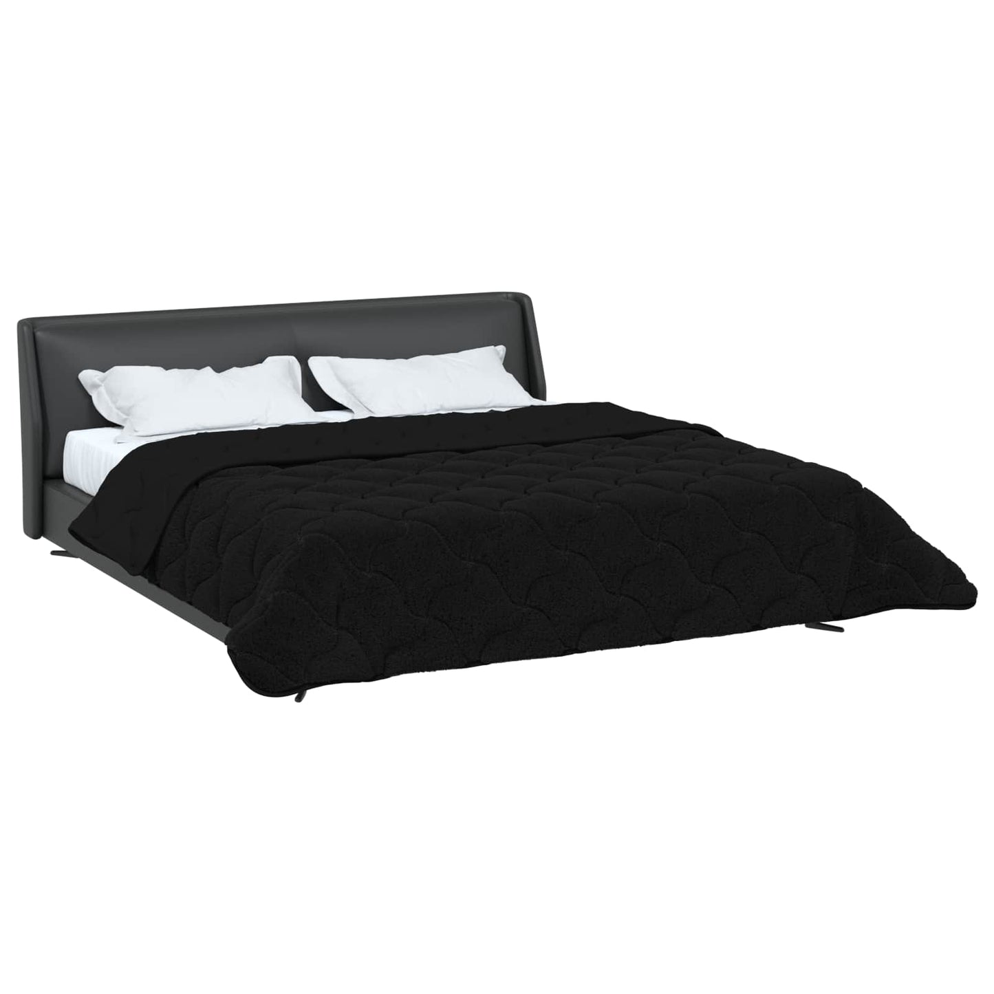 Piumino Letto Estivo 200 x 240 cm Estate Nero Traspirante