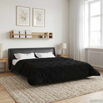 Piumino Letto Estivo 220 x 260 cm Estate Nero Traspirante