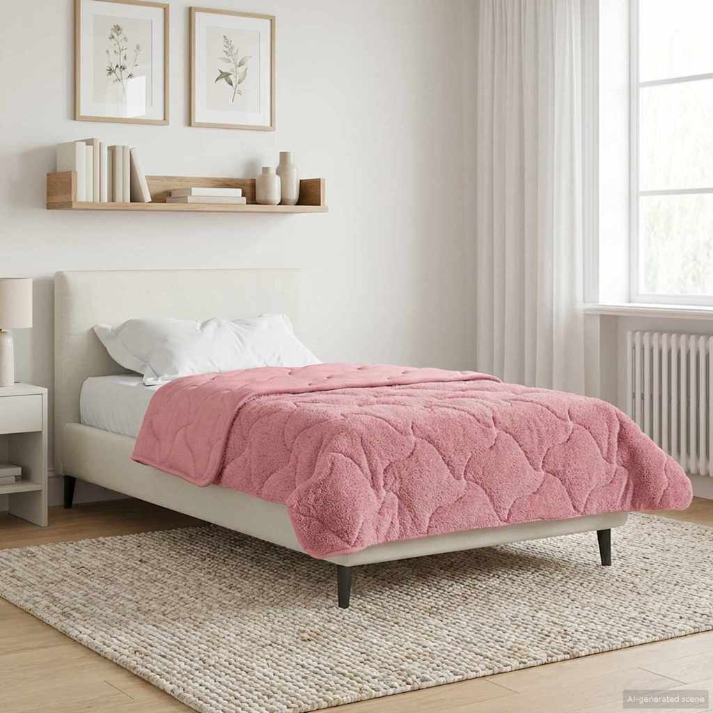 Piumino Letto Estivo 155 x 200 cm Estate Rosa Traspirante