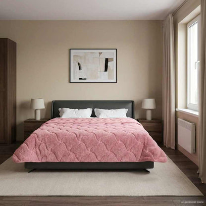 Piumino Letto Estivo 200 x 200 cm Estate Rosa Traspirante